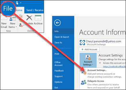 Remove or delete an email account from Outlook – TPP Wholesale Support